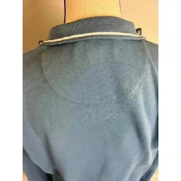 Peter Millar Women's Blue Quarter Zip Pullover Golf Gator Embroidered Size L - Picture 6 of 11